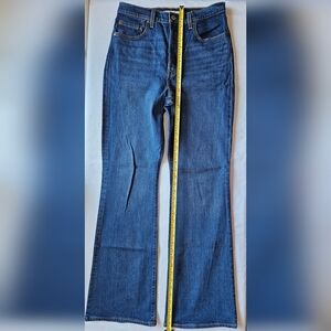 Levi's Ribcage Boot Jeans In Classic Indigo Straight Jeans